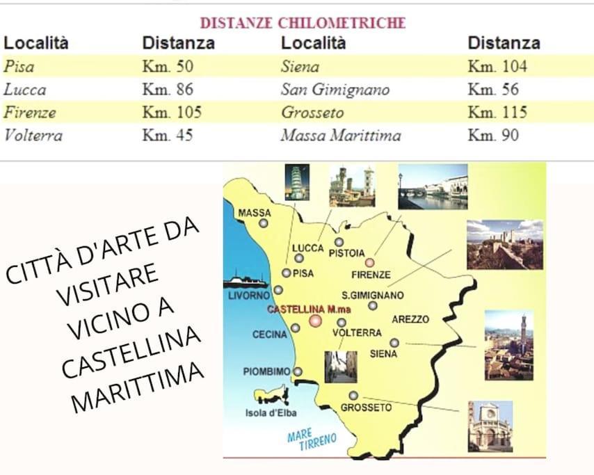 Appartamento Bellavista Castellina Marittima Luaran gambar